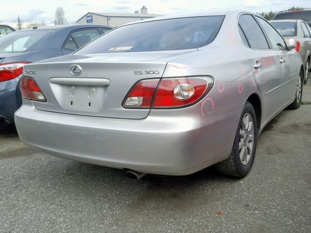 JTHBF30G330146286 - 2003 LEXUS ES 300 SILVER photo 4