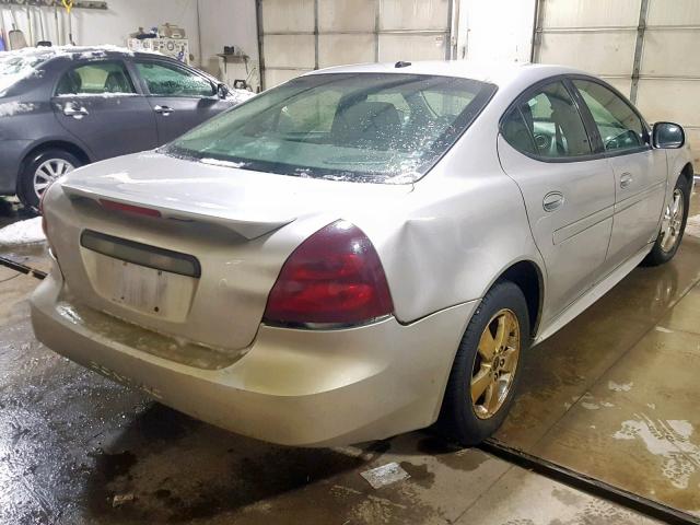 2G2WP552961238783 - 2006 PONTIAC GRAND PRIX SILVER photo 4