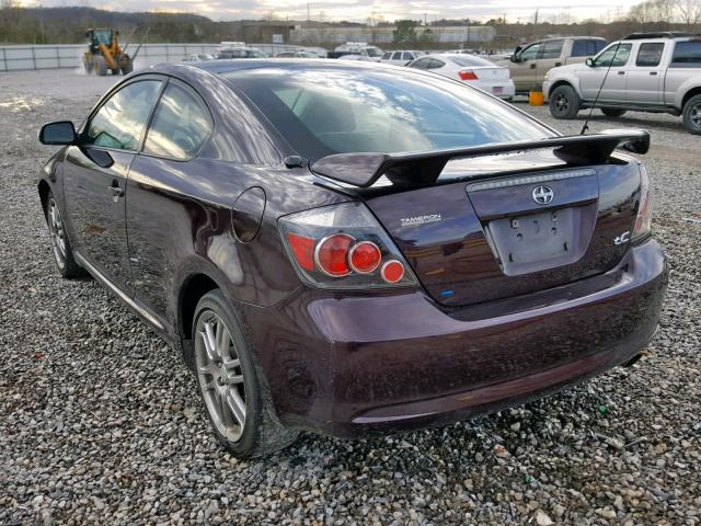 JTKDE3B77A0306945 - 2010 TOYOTA SCION TC ბურგუნდია ფოტო 3