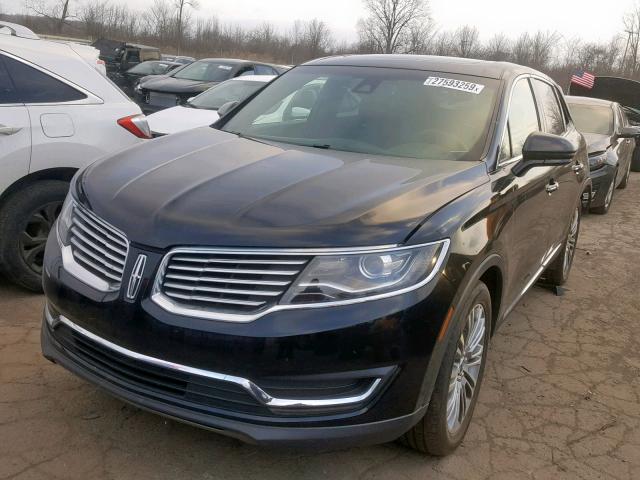 2LMPJ8LR7HBL38865 - 2017 LINCOLN MKX RESERV BLACK photo 2