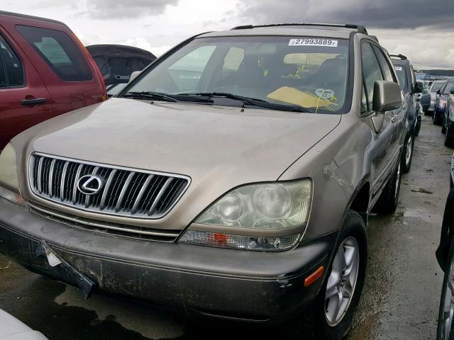 JTJHF10U310202940 - 2001 LEXUS RX 300 GOLD photo 2