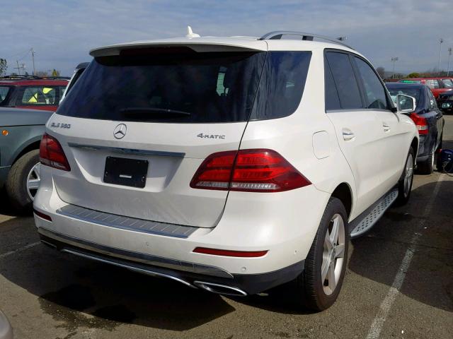 4JGDA5HB1HA952881 - 2017 MERCEDES-BENZ GLE 350 4M WHITE photo 4