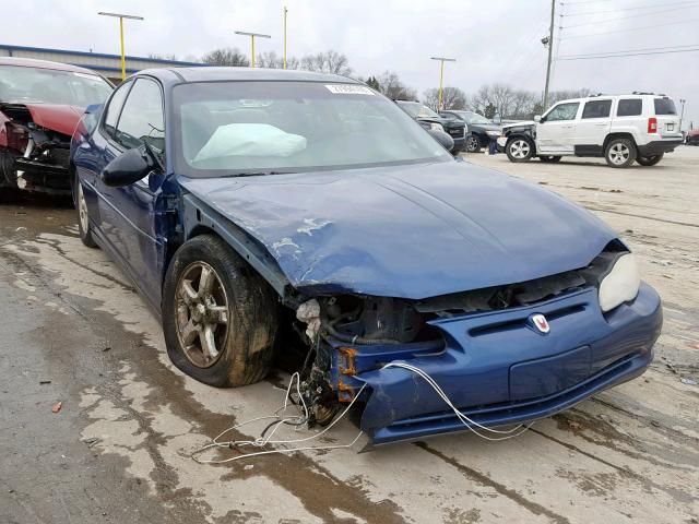 2G1WW12E339352838 - 2003 CHEVROLET MONTE CARL BLUE photo 1