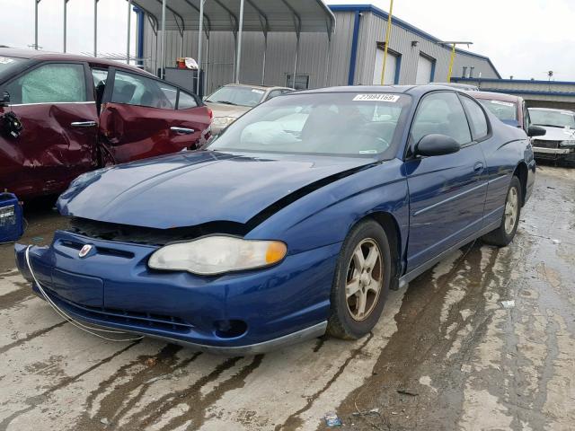 2G1WW12E339352838 - 2003 CHEVROLET MONTE CARL BLUE photo 2