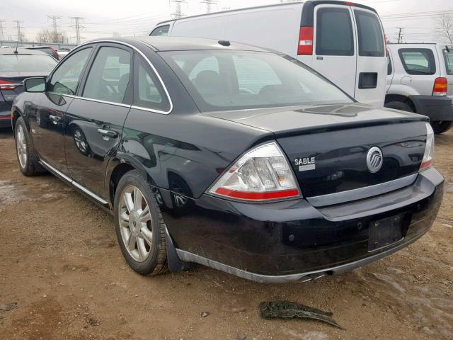 1MEHM42W58G623521 - 2008 MERCURY SABLE PREM BLACK photo 3