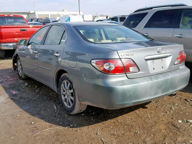 JTHBF30G020046533 - 2002 LEXUS ES 300 GREEN photo 3