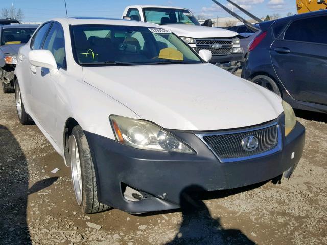 JTHBK262275044780 - 2007 LEXUS IS 250 WHITE photo 1