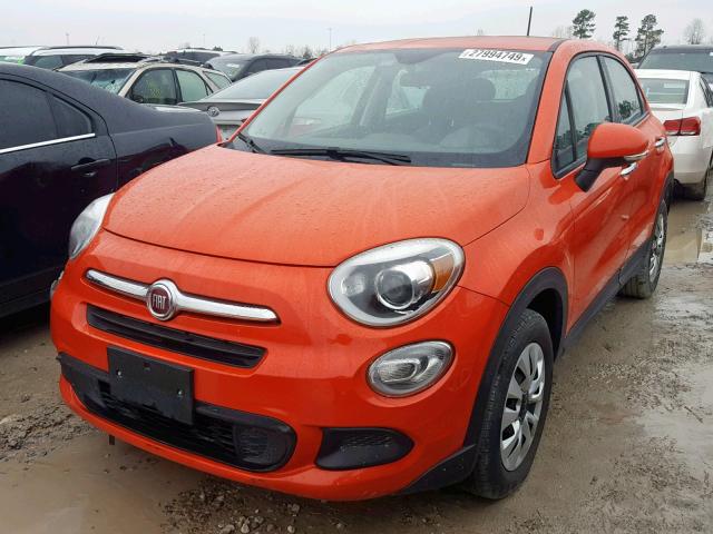 ZFBCFXAT9GP393269 - 2016 FIAT 500X POP ORANGE photo 2