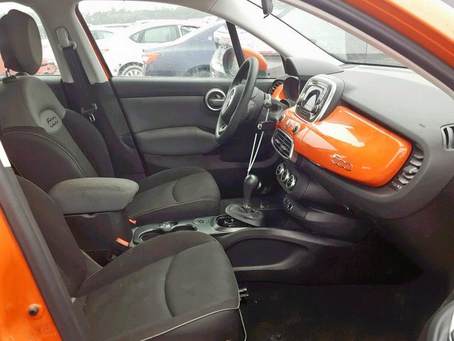 ZFBCFXAT9GP393269 - 2016 FIAT 500X POP ORANGE photo 5