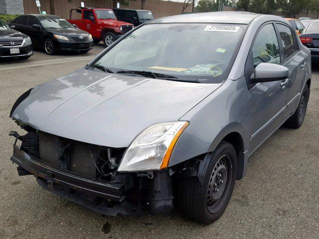 3N1AB6AP0CL709678 - 2012 NISSAN SENTRA 2.0 GRAY photo 2