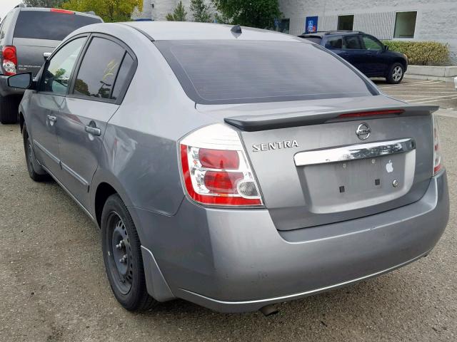 3N1AB6AP0CL709678 - 2012 NISSAN SENTRA 2.0 GRAY photo 3