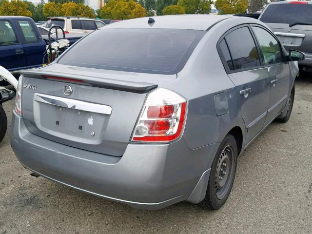 3N1AB6AP0CL709678 - 2012 NISSAN SENTRA 2.0 GRAY photo 4