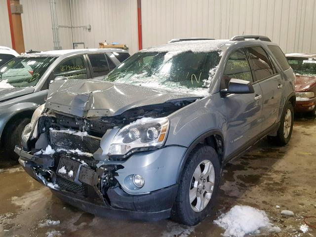 1GKER13778J228629 - 2008 GMC ACADIA SLE GREEN photo 2