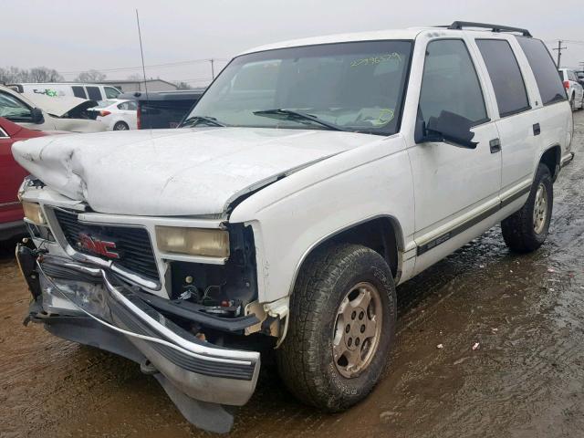 1GKEK13R3XJ730994 - 1999 GMC YUKON WHITE photo 2