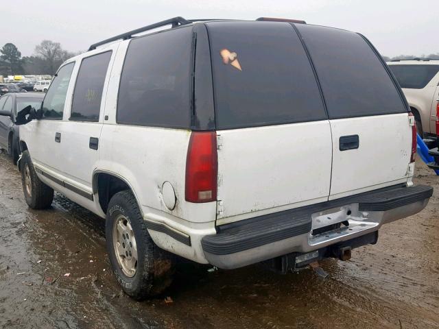 1GKEK13R3XJ730994 - 1999 GMC YUKON WHITE photo 3