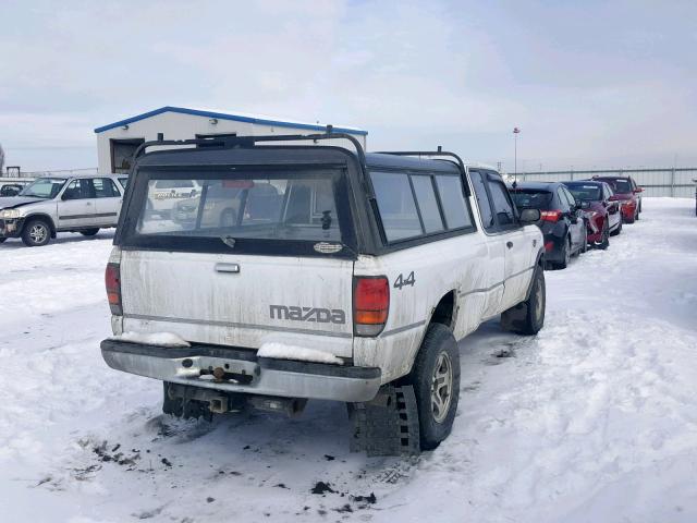 4F4DR17X1RTN11428 - 1994 MAZDA B4000 CAB WHITE photo 4