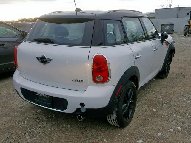 WMWZB3C54BWH95158 - 2011 MINI COOPER COU WHITE photo 4