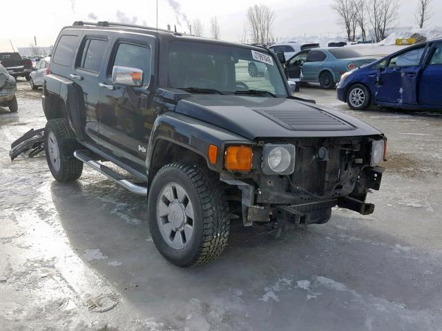 5GTDN13E478168180 - 2007 HUMMER H3 BLACK photo 1