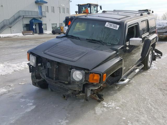 5GTDN13E478168180 - 2007 HUMMER H3 BLACK photo 2