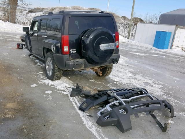 5GTDN13E478168180 - 2007 HUMMER H3 BLACK photo 3