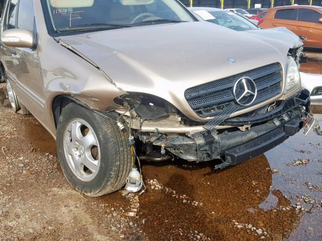 4JGAB54E42A311151 - 2002 MERCEDES-BENZ ML 320 BEIGE photo 9