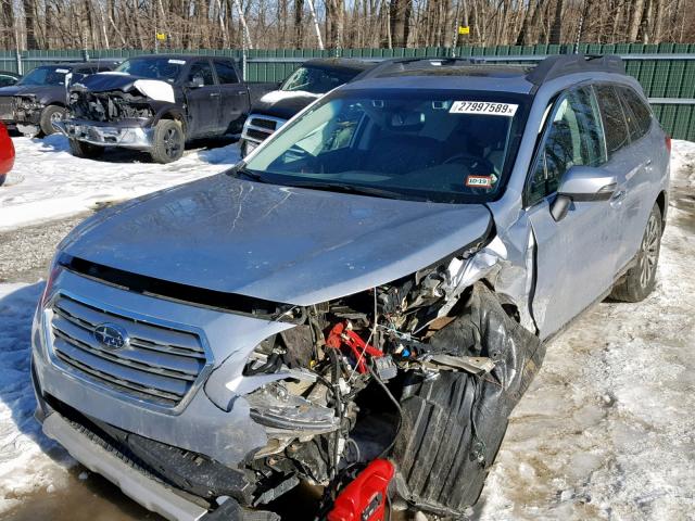 4S4BSENC8G3305284 - 2016 SUBARU OUTBACK 3. SILVER photo 2