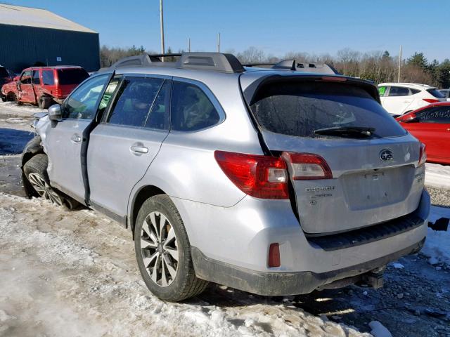 4S4BSENC8G3305284 - 2016 SUBARU OUTBACK 3. SILVER photo 3