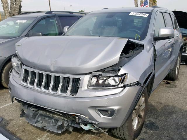 1C4RJEBG8EC437780 - 2014 JEEP GRAND CHER GRAY photo 2