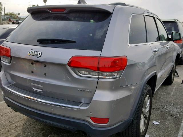 1C4RJEBG8EC437780 - 2014 JEEP GRAND CHER GRAY photo 4