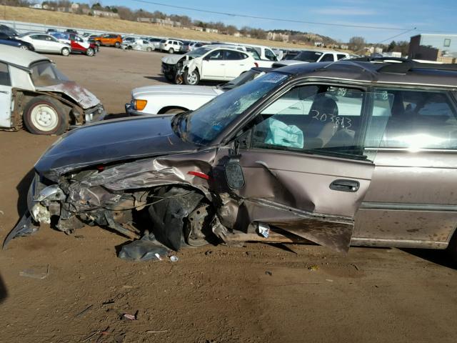 4S3BK4357T7302818 - 1996 SUBARU LEGACY L BROWN photo 9