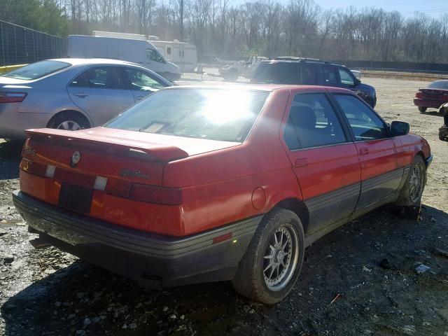 ZAREA33L9P6269878 - 1993 ALFA ROMEO 164 L RED photo 4