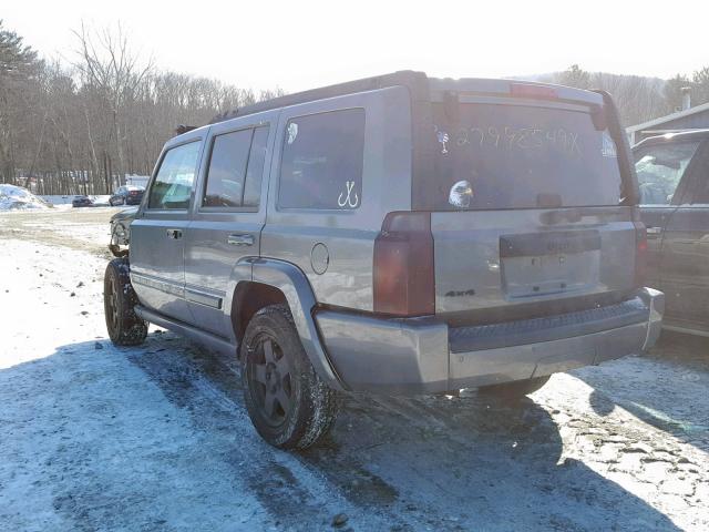 1J8HG48KX7C609027 - 2007 JEEP COMMANDER GRAY photo 3