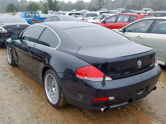 WBAEH73425B192861 - 2005 BMW 645 CI AUT BLACK photo 3