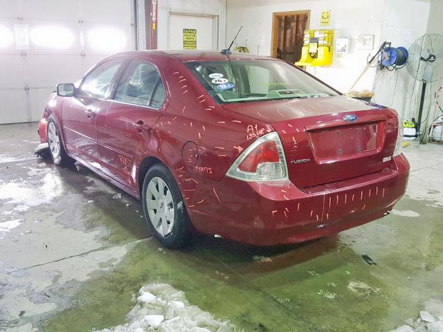 3FAHP06Z99R124887 - 2009 FORD FUSION S MAROON photo 3