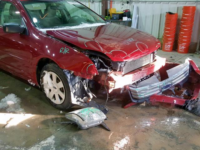 3FAHP06Z99R124887 - 2009 FORD FUSION S MAROON photo 9