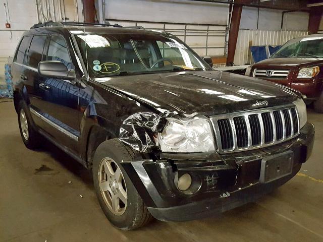 1J4HR58285C729357 - 2005 JEEP GRAND CHER BLACK photo 1