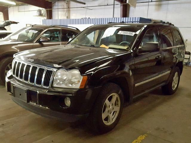 1J4HR58285C729357 - 2005 JEEP GRAND CHER BLACK photo 2