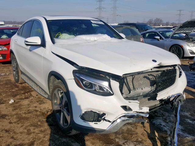 WDC0J4KBXJF405228 - 2018 MERCEDES-BENZ GLC COUPE WHITE photo 1