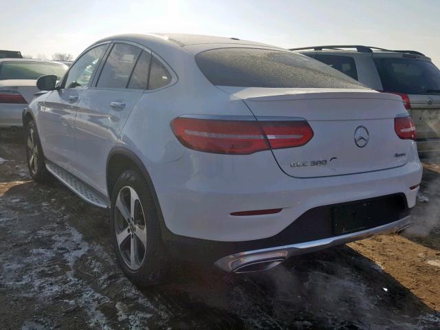 WDC0J4KBXJF405228 - 2018 MERCEDES-BENZ GLC COUPE WHITE photo 3