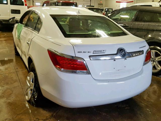 1G4GA5EC2BF311338 - 2011 BUICK LACROSSE C WHITE photo 3