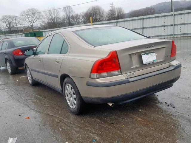 YV1RS61R422154939 - 2002 VOLVO S60 TAN photo 3