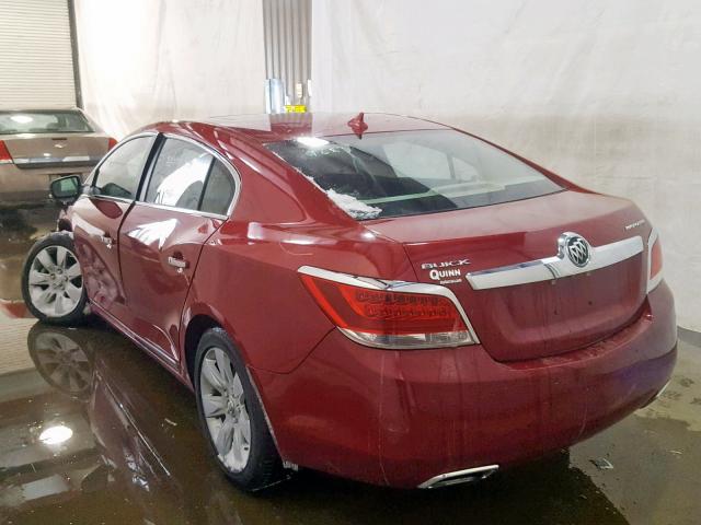 1G4GF5E37DF291642 - 2013 BUICK LACROSSE P RED photo 3