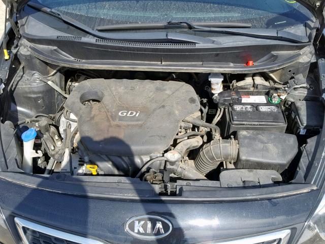 KNADN4A31C6084962 - 2012 KIA RIO EX BLACK photo 7