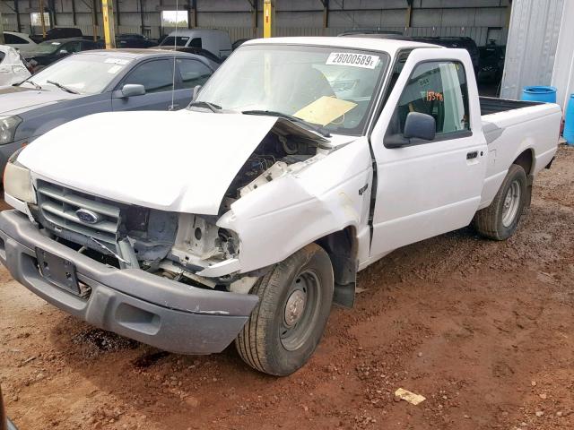 1FTYR10U51PA06466 - 2001 FORD RANGER WHITE photo 2