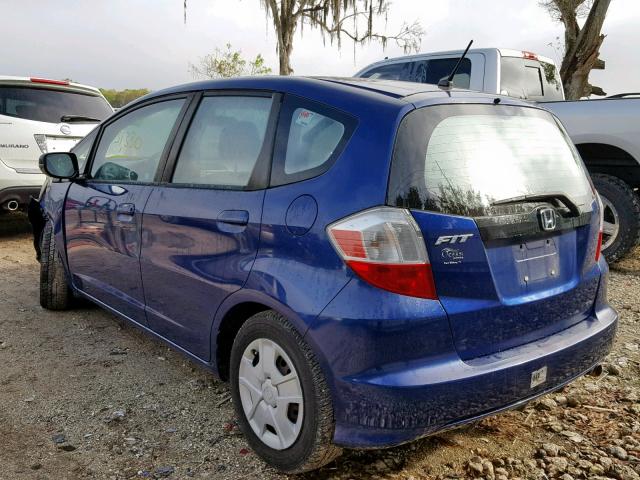 JHMGE8H39CC014607 - 2012 HONDA FIT BLUE photo 3