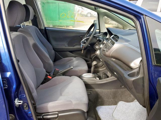 JHMGE8H39CC014607 - 2012 HONDA FIT BLUE photo 5