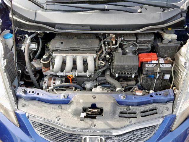 JHMGE8H39CC014607 - 2012 HONDA FIT BLUE photo 7