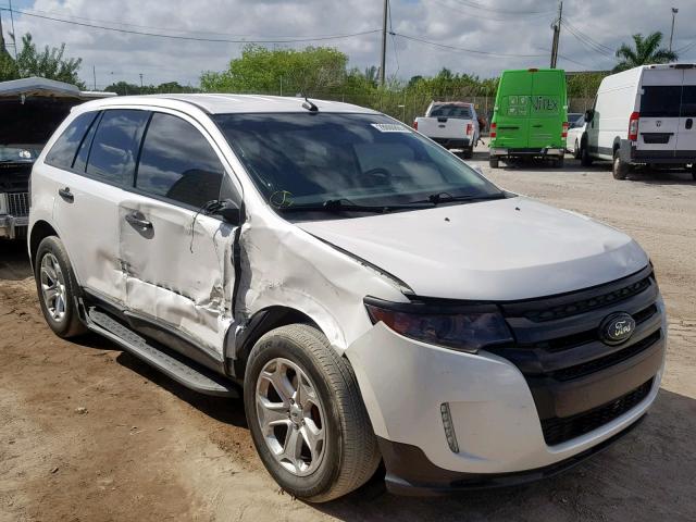 2FMDK3JC3BBB37453 - 2011 FORD EDGE SEL WHITE photo 1