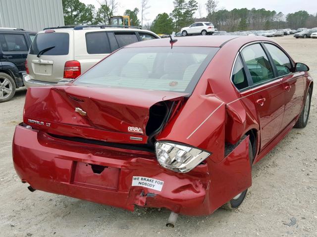 2G1WB5E32E1138227 - 2014 CHEVROLET IMPALA LIM RED photo 4