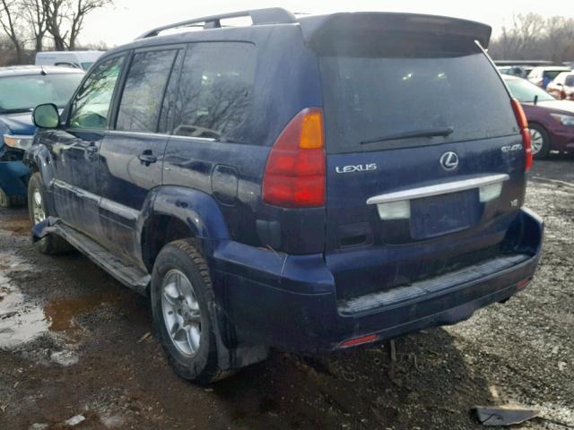 JTJBT20XX60102243 - 2006 LEXUS GX 470 BLUE photo 3